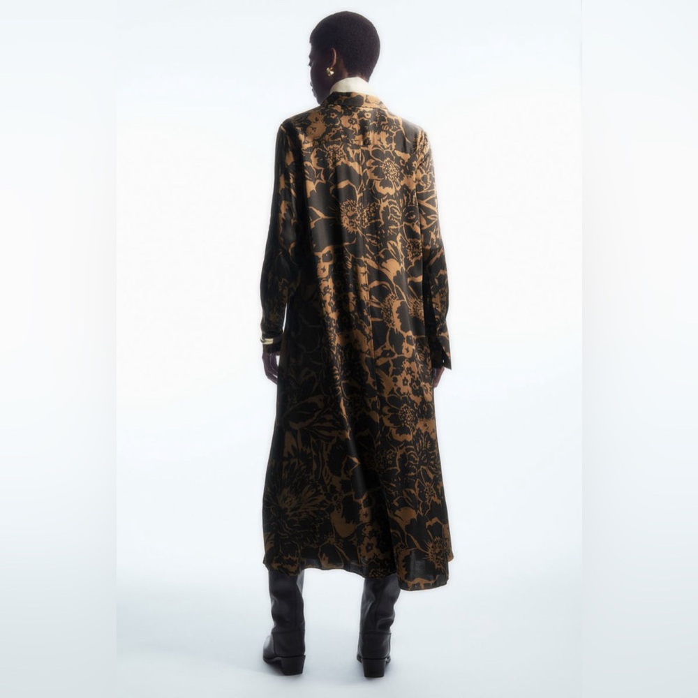 NWT COS PRINTED MIDI SHIRT DRESS - Picture 4 of 5